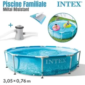 piscine Metal 3,05x0,76m avec filtre