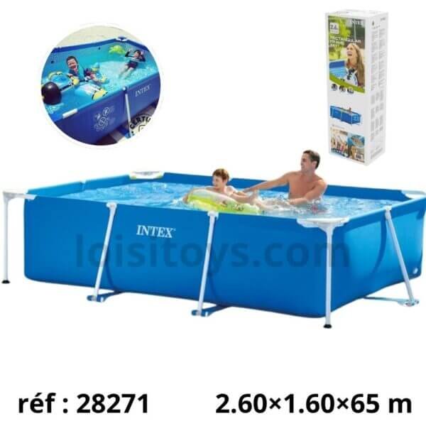 Piscine Metal Frame Junior rectangulaire 2,60 x 1,60 x 0,65 m