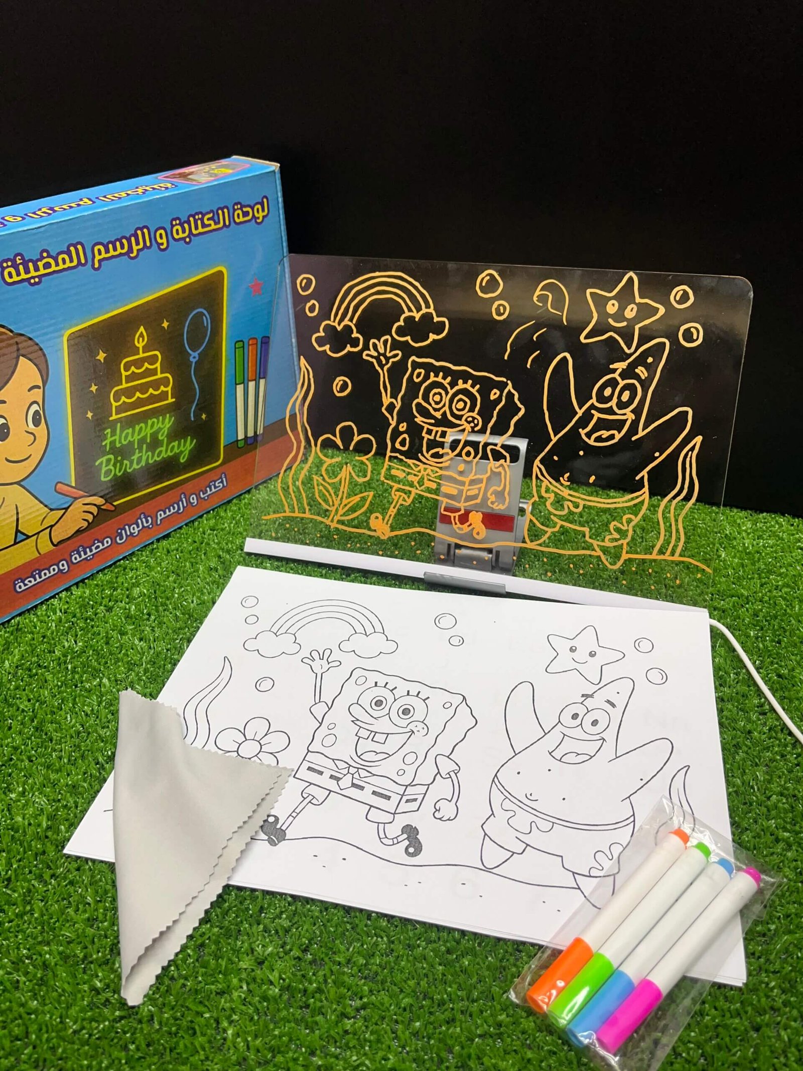 لوحة الرسم والكتابة المضيئة للأطفال - الصورة 3